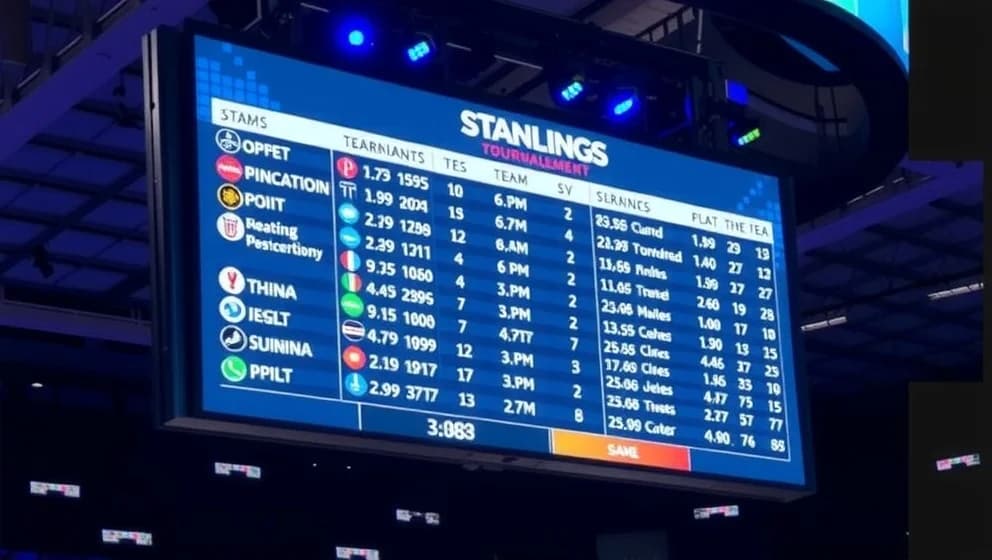 Hockey VM tabell och ställningen i turneringen