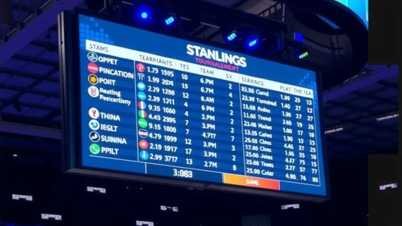 Hockey VM tabell och ställningen i turneringen