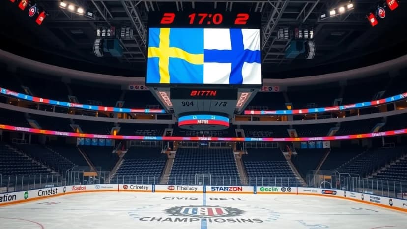 Sverige mot Finland VM i ishockey